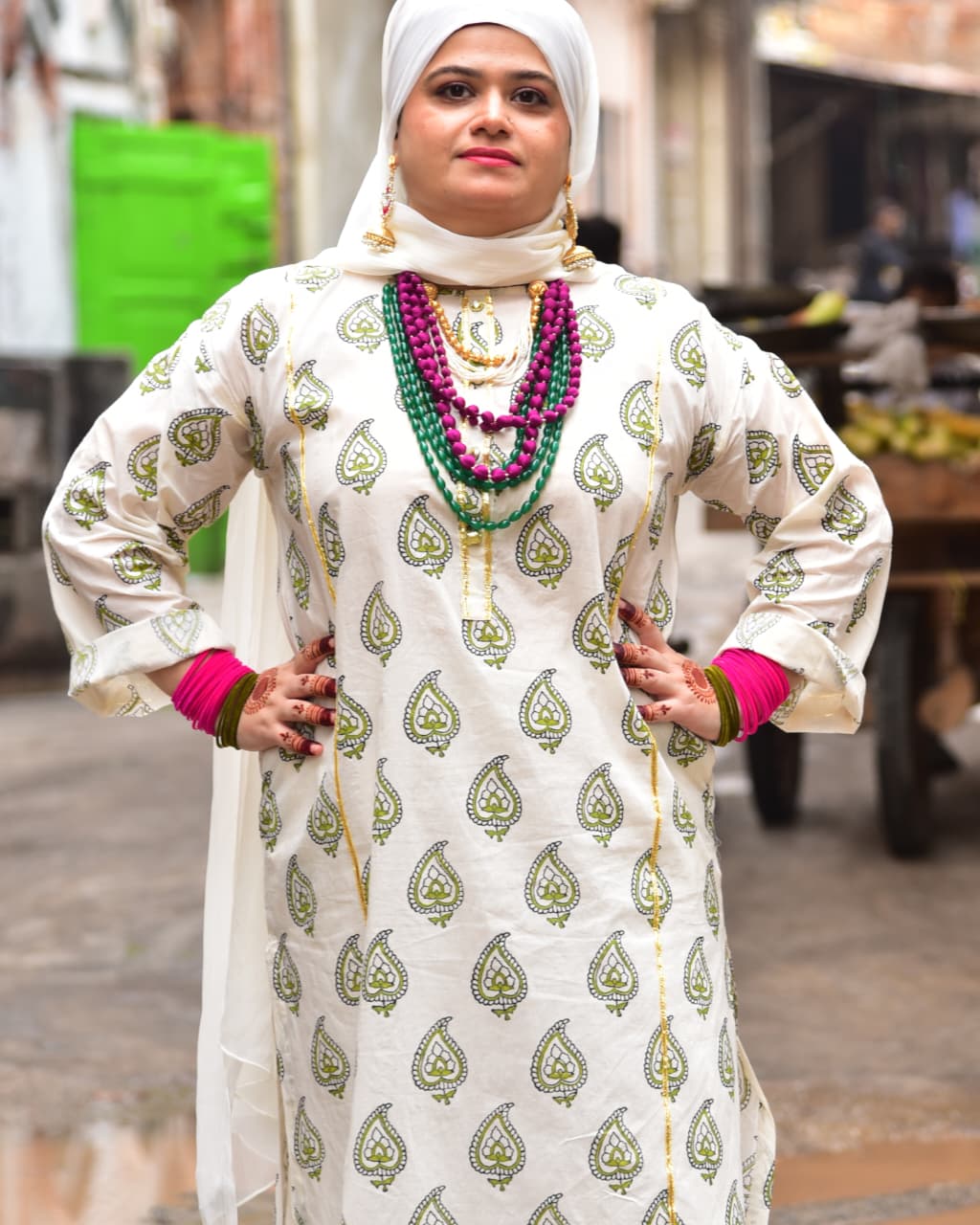 Mehfil Kurta - Green