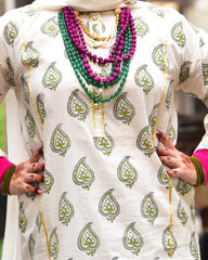 Mehfil Kurta - Green