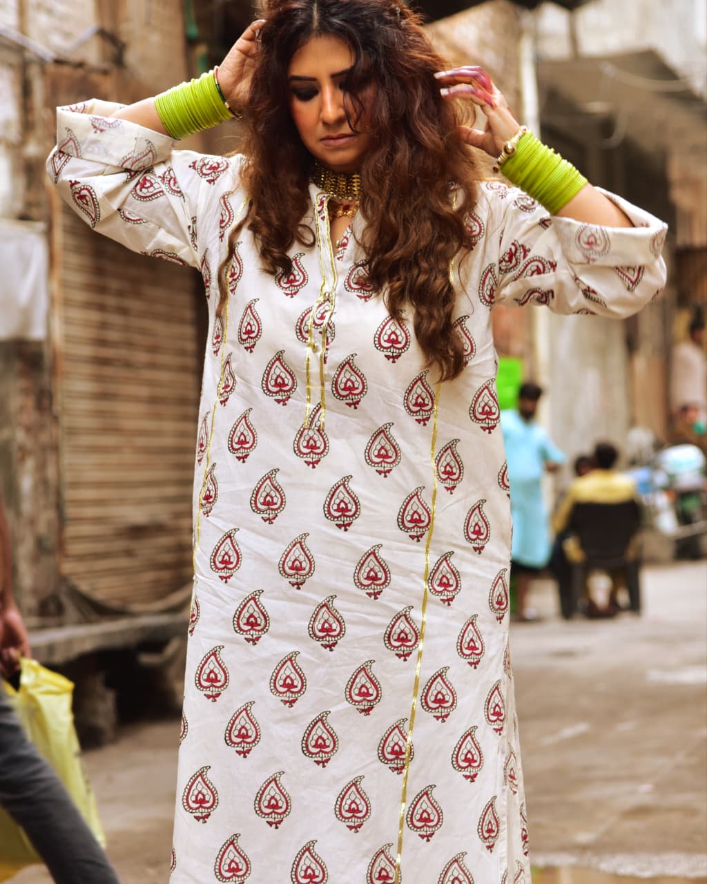 Mehfil Kurta - Red